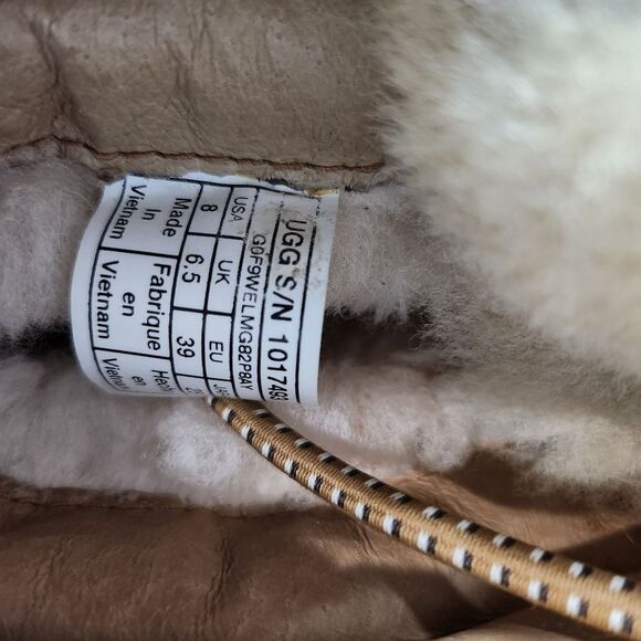 Ugg Viki Waterproof Boot Brown Suede Leather - Picture 4 of 7